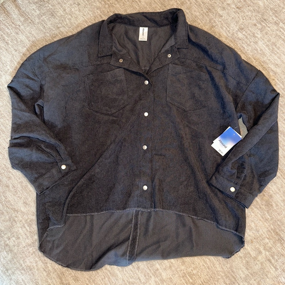 NWT - Abound Grey Couduory Shacket 🩶